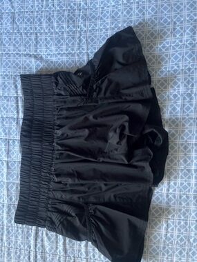 Free People Black Layered Ruffle Skort